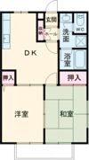 K2コーポラス十五社の間取り画像