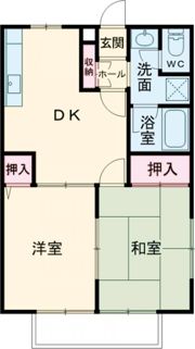 K2コーポラス十五社の間取り画像