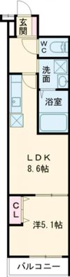 フジパレス 門真市駅南の間取り画像