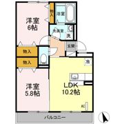 ウィンザー大槻 Bの間取り画像