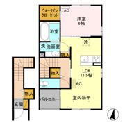京和風 嵯峨野 雪の間取り画像