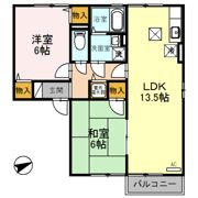 フローラルコート Bの間取り画像