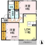 ジュネス椿Bの間取り画像