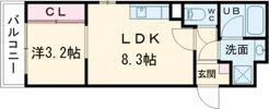 ラージヒル長瀬WESTの間取り画像