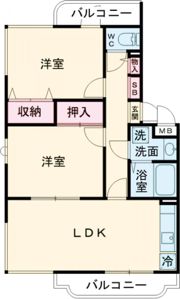 コーポ・南風の間取り画像