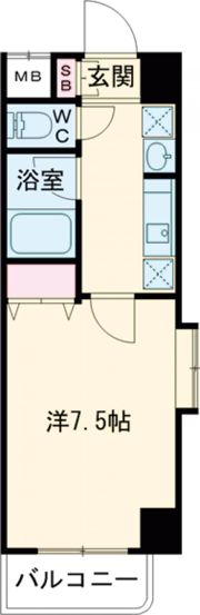 パークビュー王子駅前の間取り画像