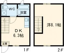 ikka広川 Aの間取り画像