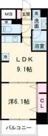 ソラージュ茨木の間取り画像