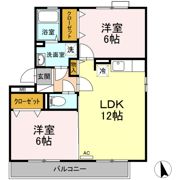 セジュール割石の間取り画像
