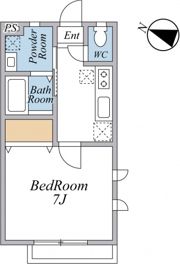 エクセルヴィレッジB棟の間取り画像