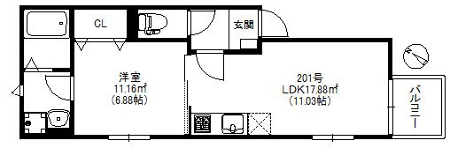 メゾンソレイユ南福岡の間取り画像