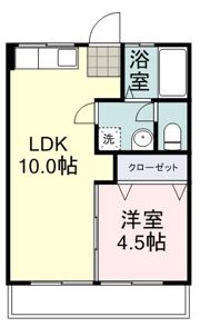 赤堀コーポの間取り画像