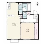コスモタウン A棟の間取り画像