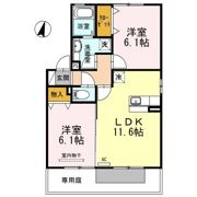 エスポワール津森 A棟の間取り画像