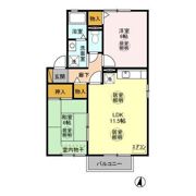 セントラル松ヶ丘の間取り画像