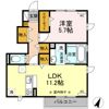 maison楓Ⅲの間取り画像