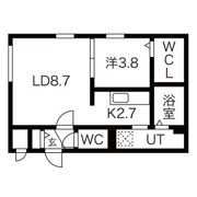 Roca Hassamu(ロカハッサム)の間取り画像