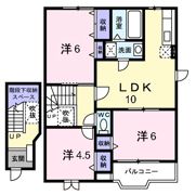 クレストール真美の間取り画像