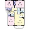 アバンフォンテーヌAの間取り画像