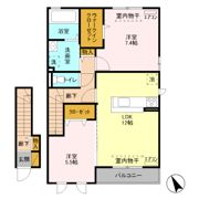 クラージュ Bの間取り画像