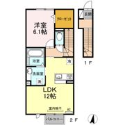 レセンテ須田 Bの間取り画像