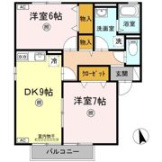 ボンヌシャンスISIDA B棟の間取り画像