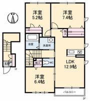 スクエアパークAの間取り画像