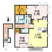 ブローニュ A棟の間取り画像