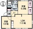 ディアス中島田の間取り画像