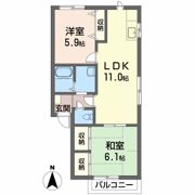 アイリス川原の間取り画像
