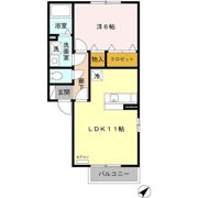 ガーデンリーブス Aの間取り画像