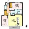 ドルチェヴィータ Ⅱ棟の間取り画像