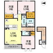 アネシス御立の間取り画像