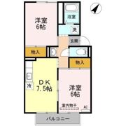 プレジールモリの間取り画像