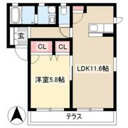 コゥジィーコートの間取り画像