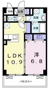 ホワイト塚本の間取り画像