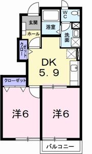サン・フローラルBの間取り画像