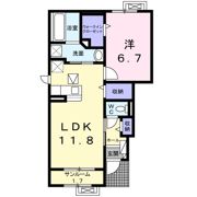 パルテール アイ・Ⅱの間取り画像