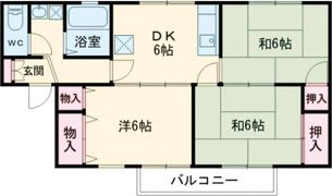 クレールエイワの間取り画像