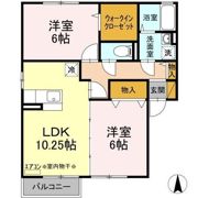 クレストパーク Aの間取り画像
