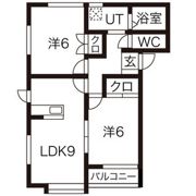 クラージュ F館の間取り画像