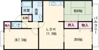 シャイニーSHIBATAⅡの間取り画像