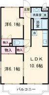 エスポワールⅡ番館の間取り画像