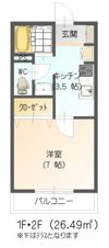新館アパートの間取り画像