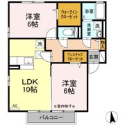 DーRoom並柳の間取り画像