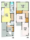 中山鏡が丘貸家の間取り画像