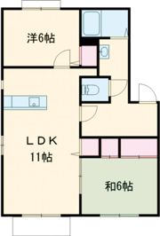 ディアスあさひBの間取り画像