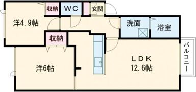 エルヴィータの間取り画像