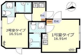 シンエンライト立川の間取り画像