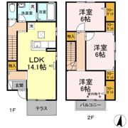 パレス．ボナール211 Aの間取り画像